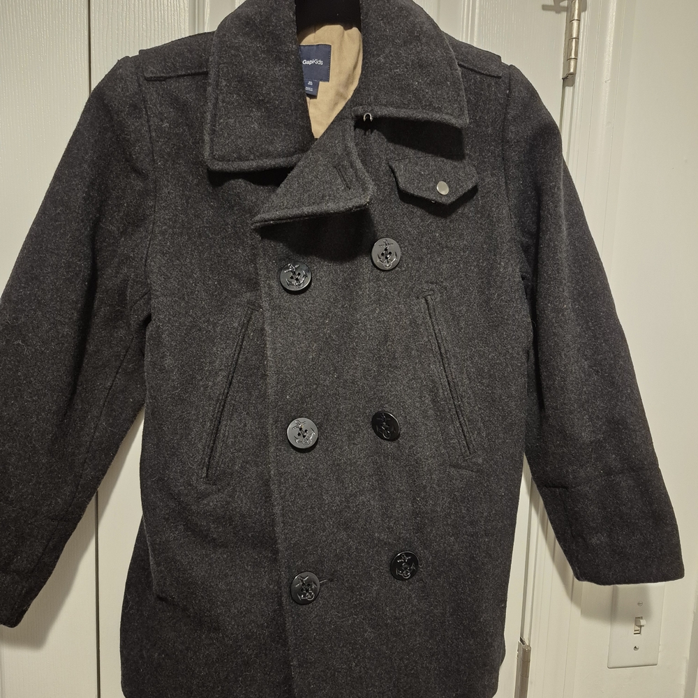 GAP Men's Dark Gray Peacoat